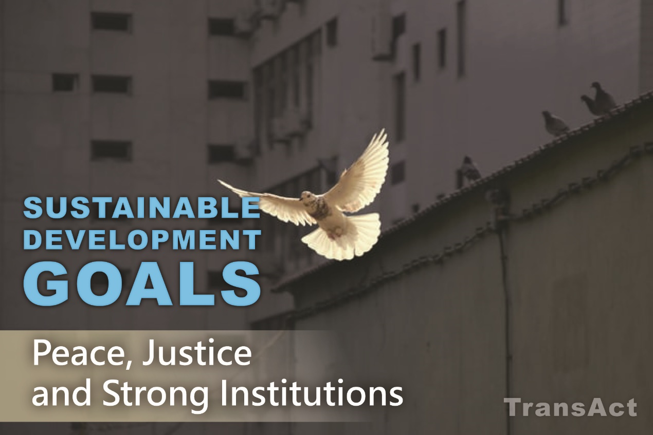SDGs Goal 16. Peace, Justice and Strong Institutions